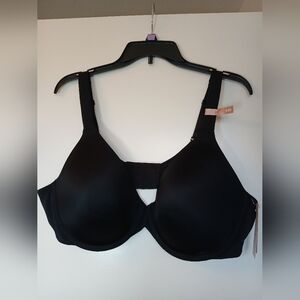 Ambrielle Everyday Lightly Lined Demi Bra Black Size 42D NWT
